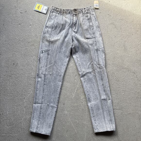 Deadstock 90s Dockers Jeans Black 29x32 Pleated Denim Levi’s Baggy Acid Vintage - Picture 2 of 16